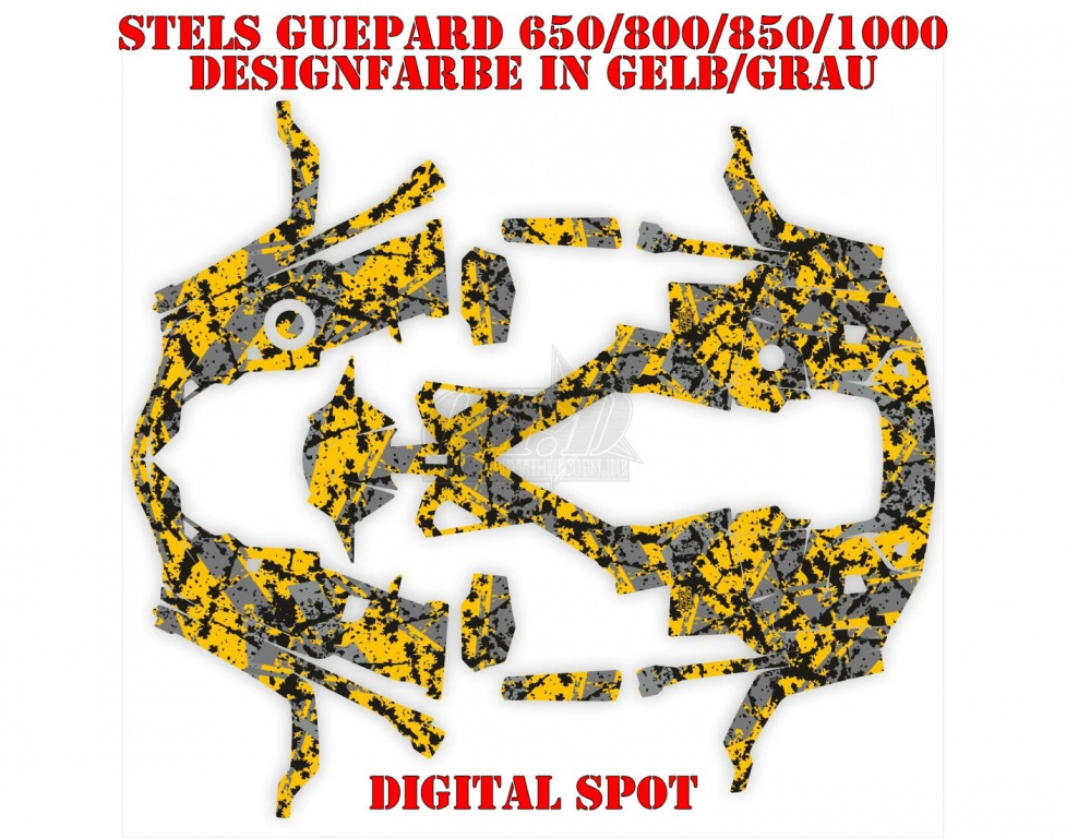 Digital Spot Gelb-Grau für Stels Guepard 650/800/850/1000